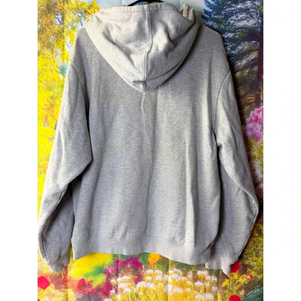 Alo Yoga Renown Heavyweight Full Zip Hoodie Gray Size S